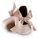 Adorable Baby Girl Crib Shoes with Butterfly Knot - Non-slip Soft Cotton Rubber First Walkers