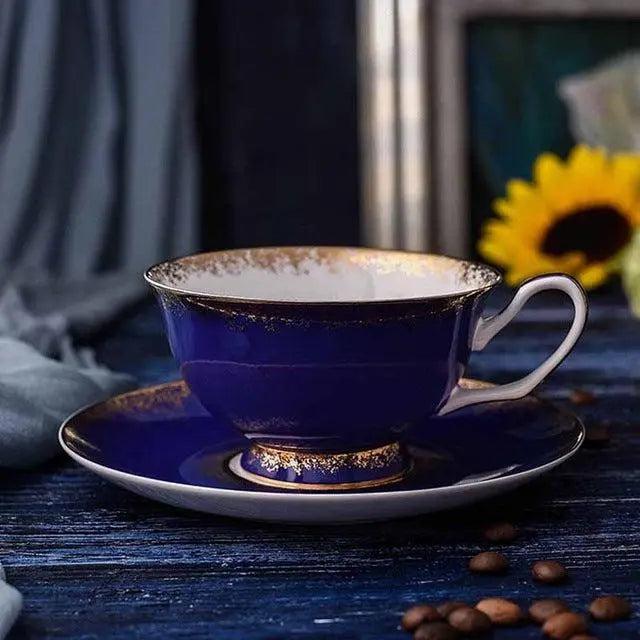 Elevate Your Hot Beverage Experience with our Elegant 200ML Ceramic Cups and Saucers Set