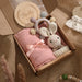 Adorable Baby Gift Set: Cotton Bath Towel, Crochet Rattle, and Accessories for Kids