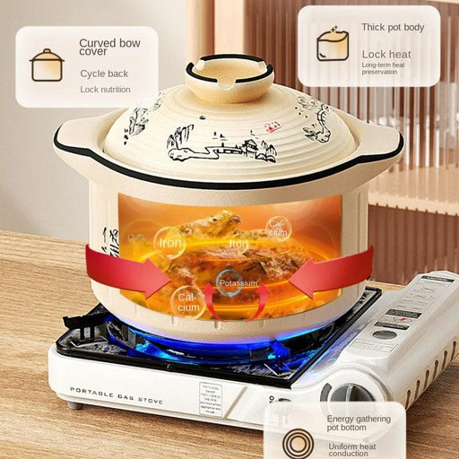 Colorful Ceramic Casserole Set for Gas Stove and Oven - Cooking Pot Ensemble for Culinary Creations