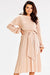 Elegant Flared Waist-Tie Everyday Dress