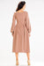 Sophisticated Boat Neck Blouson Midi Dress