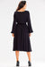 Elegant Flared Waist-Tie Everyday Dress