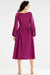 Sophisticated Boat Neck Blouson Midi Dress