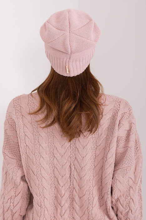 Parisian Pearl Knit Beanie - Elegant Winter Hat from Paris