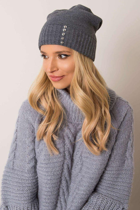 Parisian Pearl Knit Beanie - Elegant Winter Hat from Paris