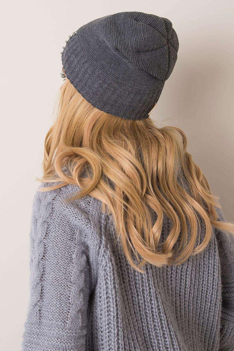 Parisian Pearl Knit Beanie - Elegant Winter Hat from Paris