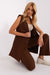 Elegant Women's High-Waisted Trousers and Vest Set