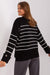 Chic Striped Button-Up Sweater for Effortless Elegance