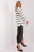 Cozy Striped Long Sleeve Jumper for Stylish Versatility