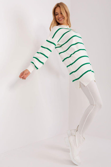 Cozy Striped Long Sleeve Jumper for Stylish Versatility