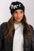 Winter Chic Knit Beanie with Decorative Applique