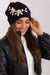 Winter Chic Knit Beanie with Decorative Applique