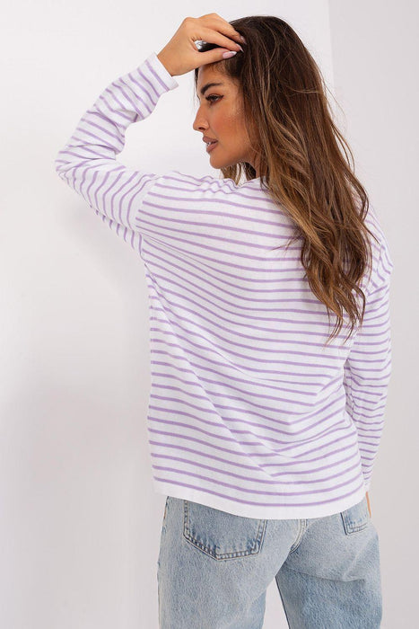 Striped Elegance Sweater