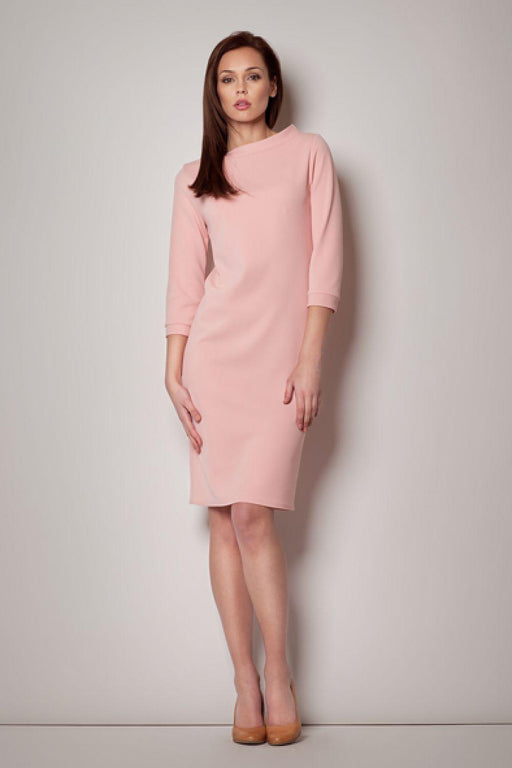 Chic Sophistication: Stylish Boat Neck Daydress for Effortless Daytime Elegance