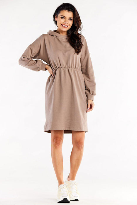 Casual Comfort Hooded Dress