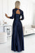 Chic Black Lace Evening Gown by Numoco