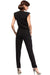 Elegant Sleeveless Jumpsuit with Envelope Detail and Tapered Bottoms