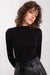 Cozy Ribbed Long Sleeve Turtleneck Blouse