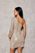 Radiant Asymmetrical One-Shoulder Sequin Mini Dress with Eye-Catching Cutouts