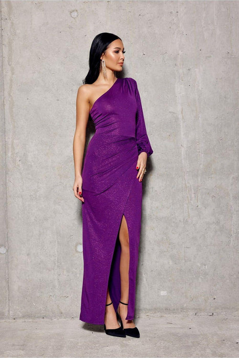 Radiant Asymmetrical Evening Gown by Roco Fashion