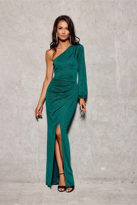 Radiant Asymmetrical Evening Gown by Roco Fashion