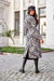 Elegant Long Women's Coat with Decorative Belts by Roco Fashion