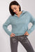 Elegant Variegated Acrylic Jumper with Textured Detail