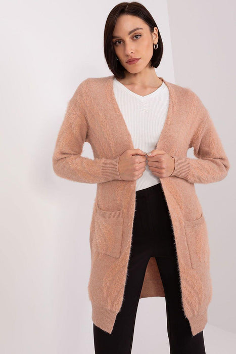 Chic Variegated Long Cardigan with Handy Slip Pockets