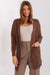 Chic Variegated Long Cardigan with Handy Slip Pockets