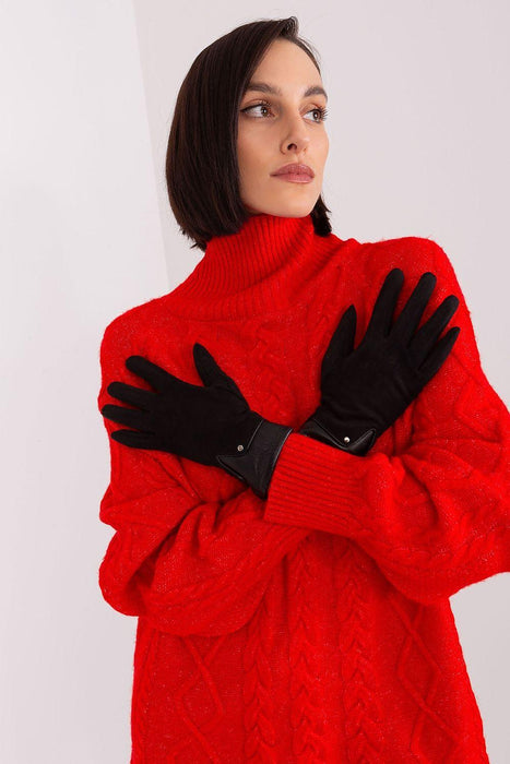 Elegant Touchscreen Floral Gloves