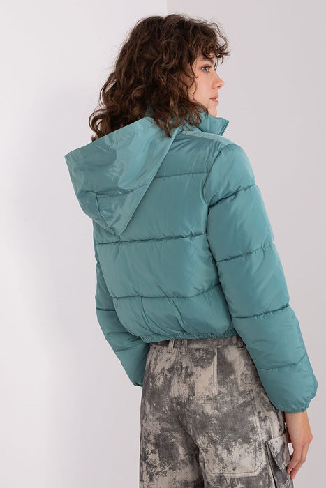 Insulated Quilted Hooded Jacket