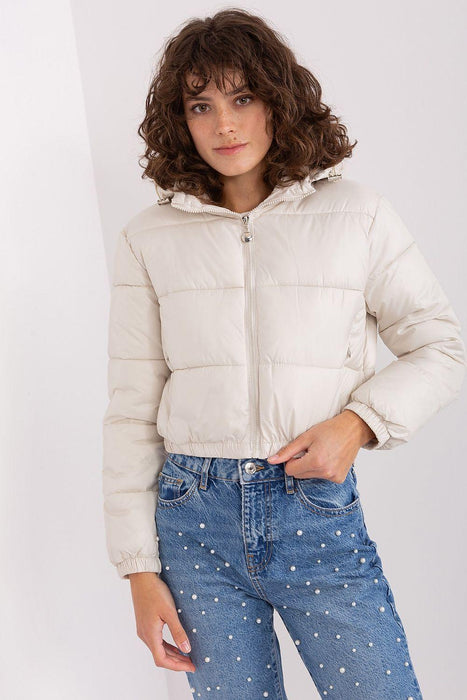 Cozy Women's Quilted Down Jacket with Removable Hood for Winter