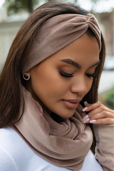 Velvet Chic Headband and Neck Warmer Ensemble