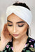 Elegant Knitted Cotton Headband with Stylish Knot for Cold Weather