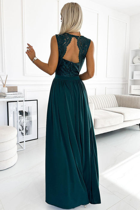 Elegant Blue Lace Gown for Special Occasions