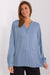 Sophisticated V-Neck Lightweight Viscose Blouse