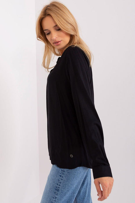 Sophisticated V-Neck Lightweight Viscose Blouse