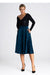 Elegant Flared Midi Skirt with Waist-Enhancing Design