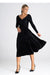 Elegant Flared Midi Skirt with Waist-Enhancing Design