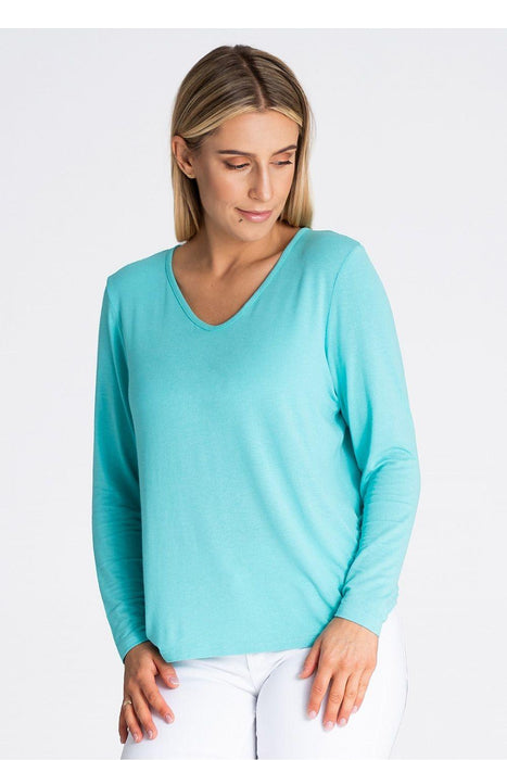 Elegant V-Neck Long Sleeve Top