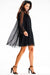 Sophisticated Sheer Mesh Evening Dress with Elegant Sleeves