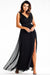 Enveloping Elegance Mesh Maxi Dress