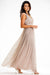 Enveloping Elegance Mesh Maxi Dress