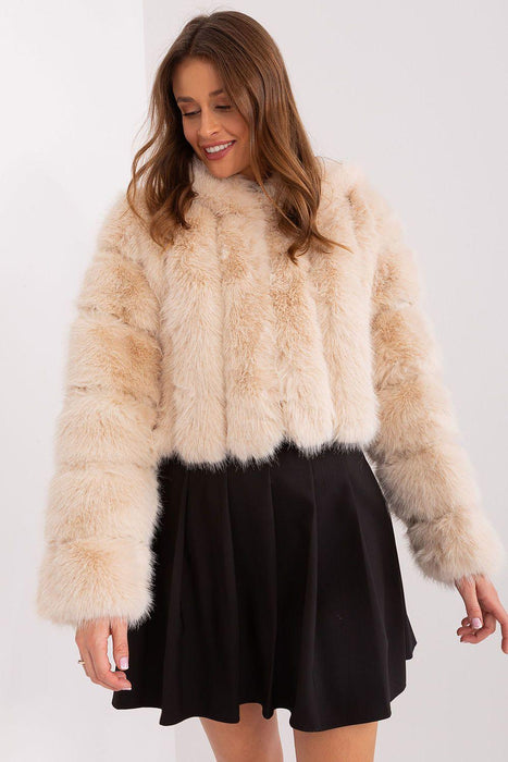 Chic Faux-Fur Women's Transition Coat