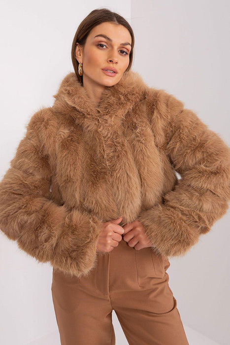 Chic Faux-Fur Women's Transition Coat