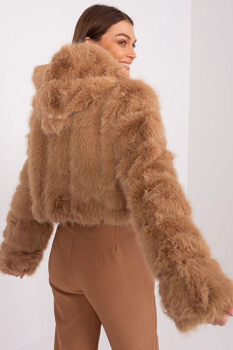 Chic Faux-Fur Women's Transition Coat