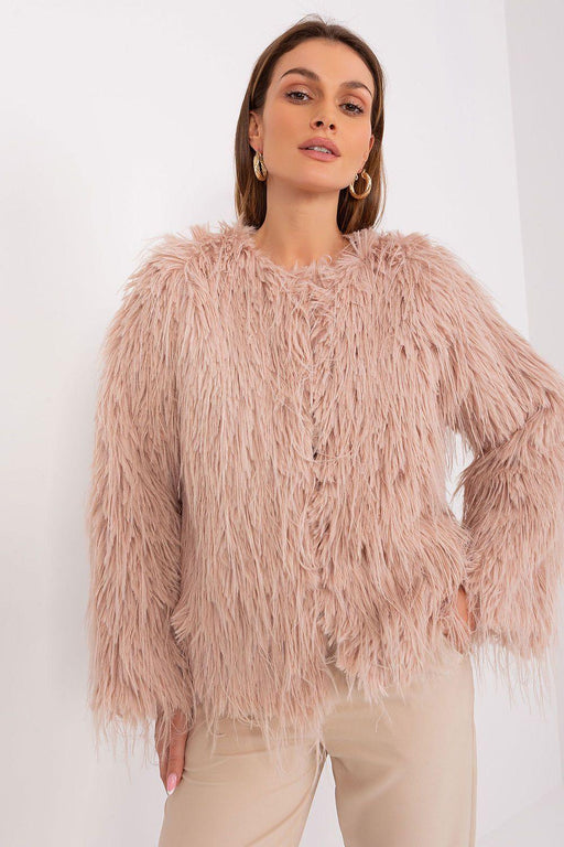 Sophisticated Faux-Fur Accent Jacket