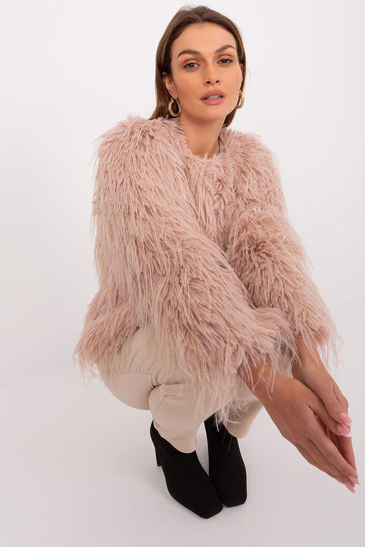 Sophisticated Faux-Fur Accent Jacket