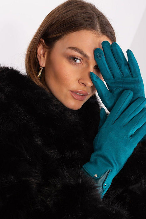 Elegant Touchscreen Floral Gloves